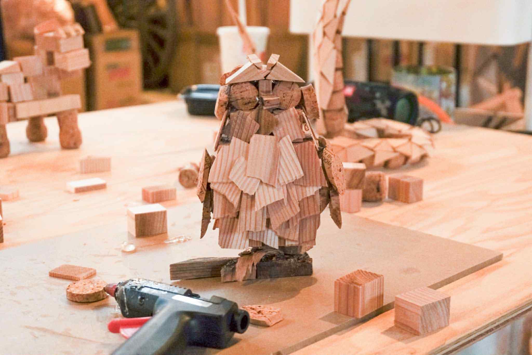 完成したフクロウ